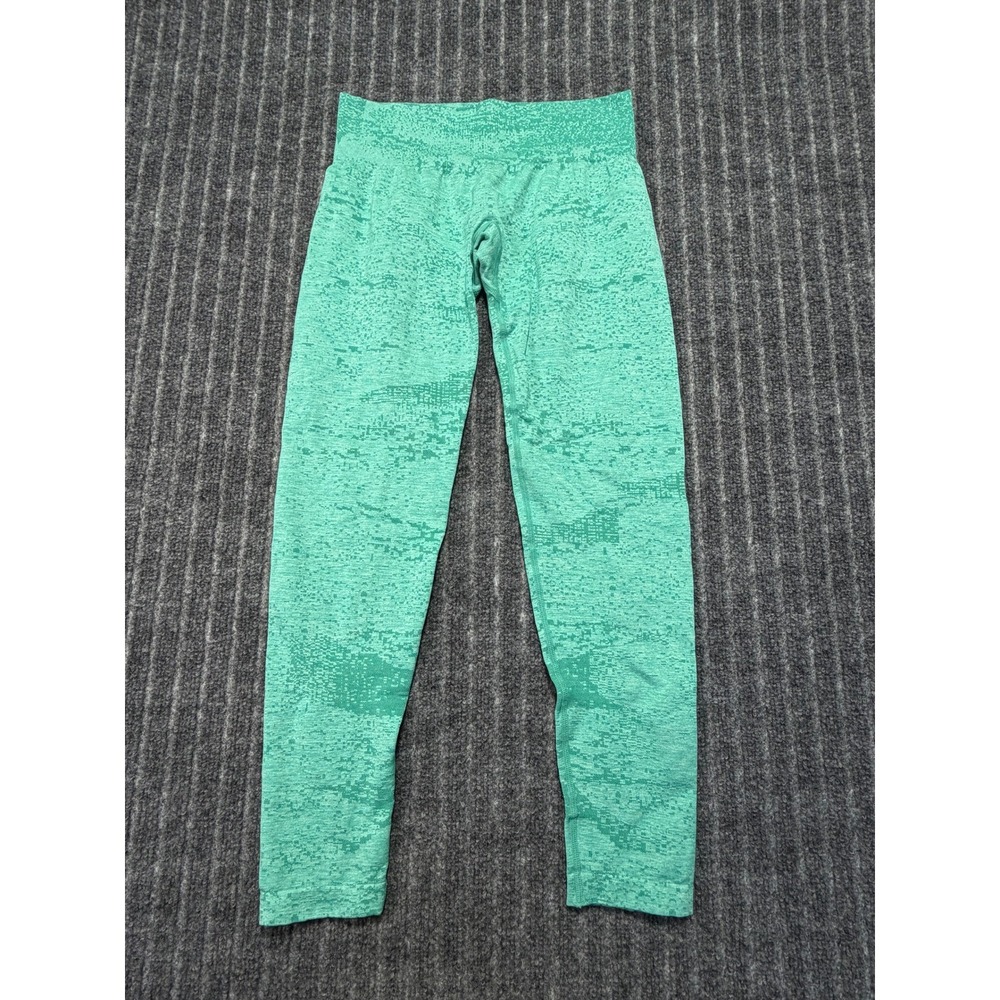 NVGTN Seamless Leggings Womens M Mint Green High Waist Athleisure Activewear Gym